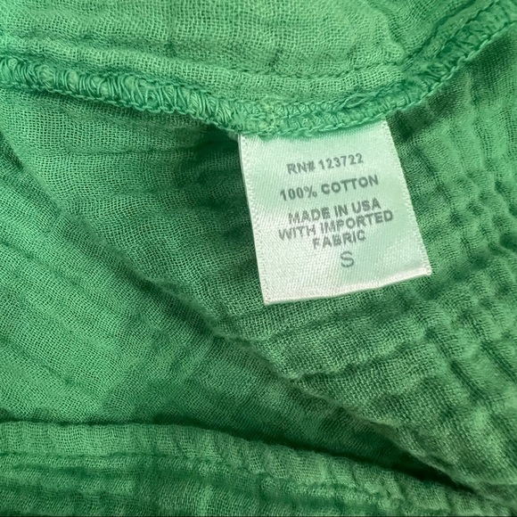 Xirena Rumer Green Spell Gauze Sleeveless Dress Tiered Adjustable Sz S Beach EUC - Picture 9 of 12